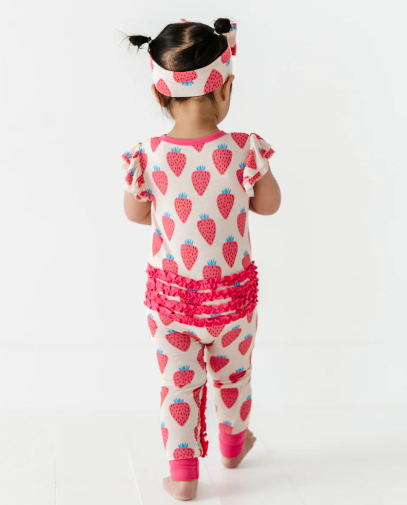 Short Sleeve Ruffle Romper- YOU’RE MY JAM