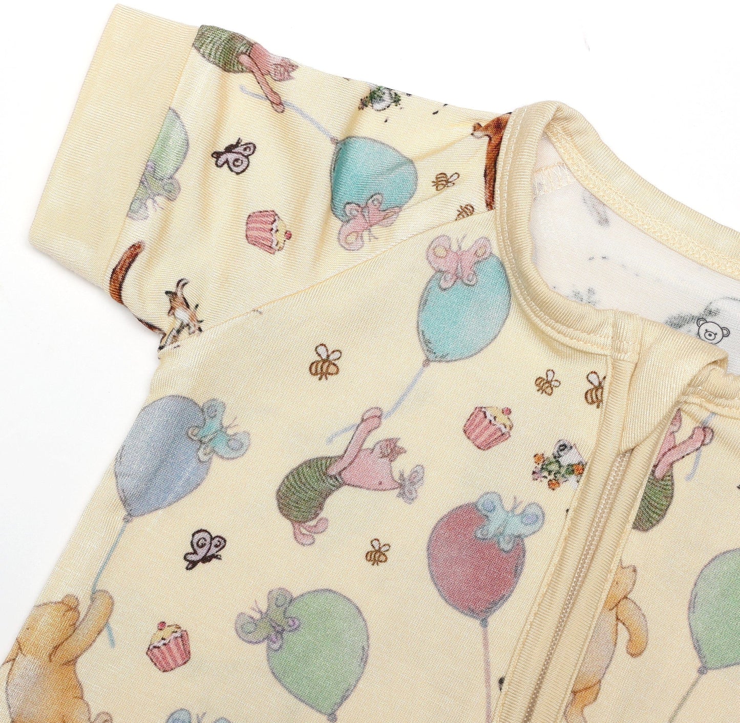 Bamboo Shorty Romper- PARTY WITH POOH