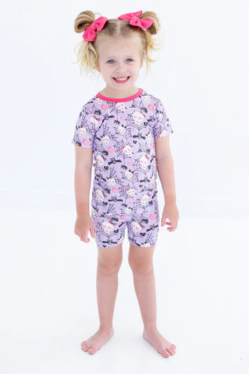 2pc Glow in the Dark Short Pajama Set- CARRIE