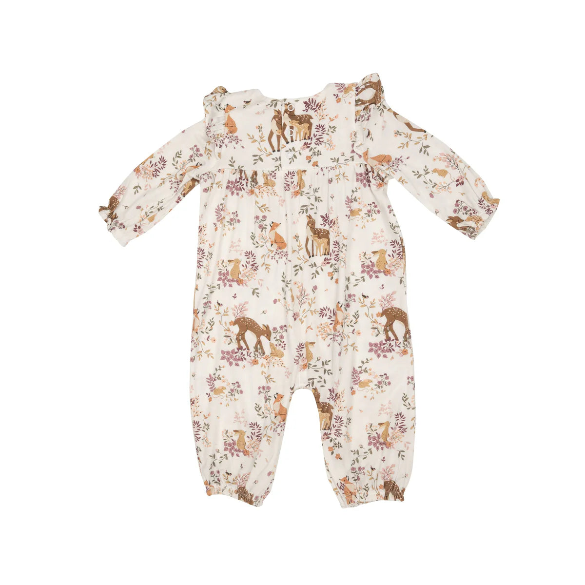 Ruffle Sleeve Romper- PRETTY WOODLAND