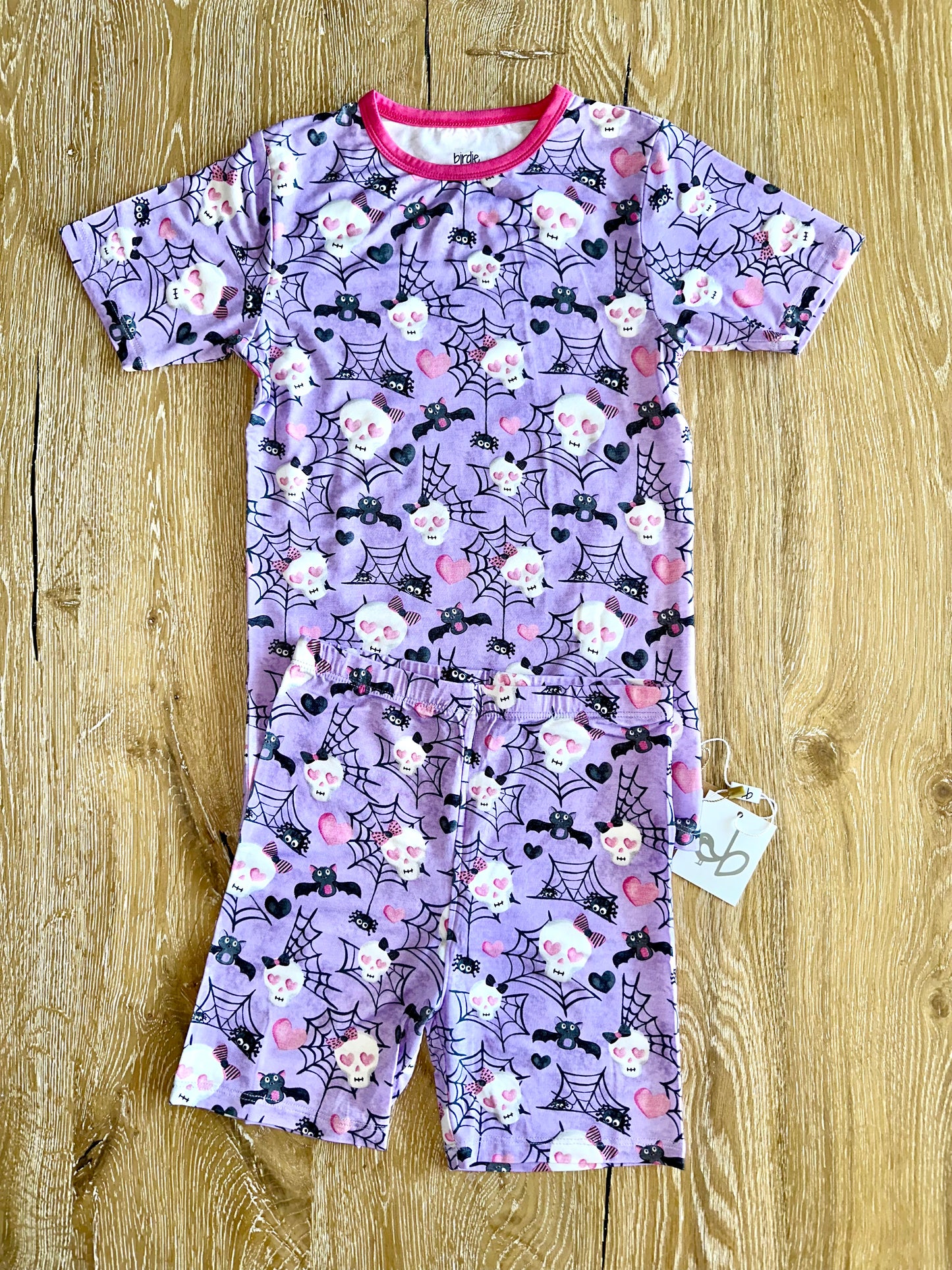 2pc Glow in the Dark Short Pajama Set- CARRIE