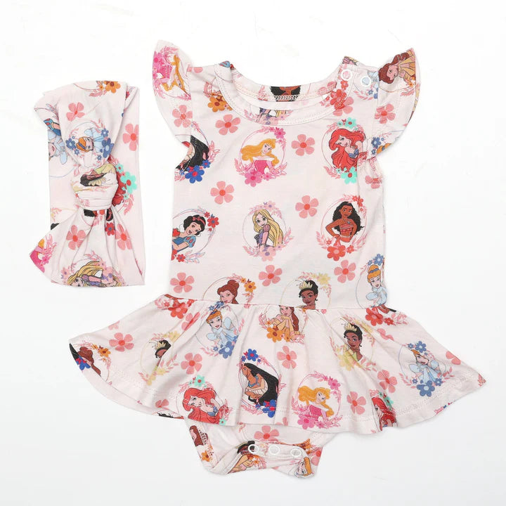 Bamboo Twirl Skirt Bodysuit with Headband (Claire)- CHARLIE PLAY PRINCESS PORTRAITS