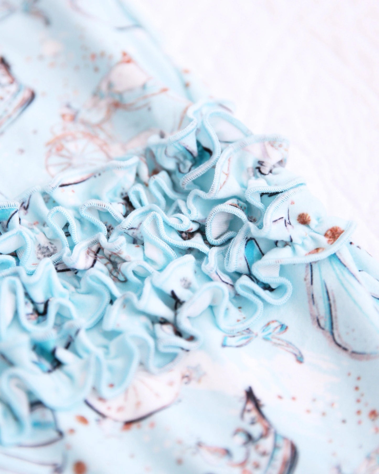 Bamboo Ruffle Zipper Romper (IVY)- FAIRY TALE PRINCESS