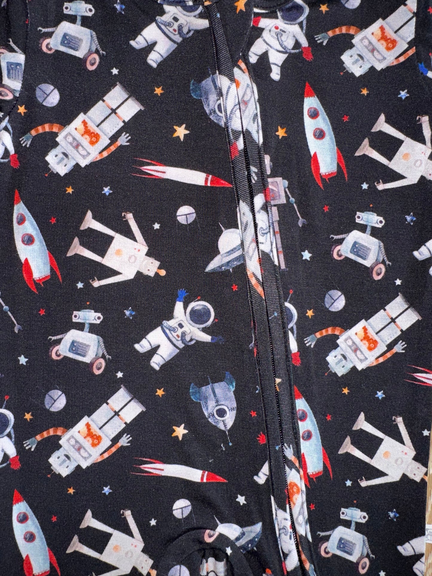 Bamboo Zippy Romper(Connor)- SPACE JAM