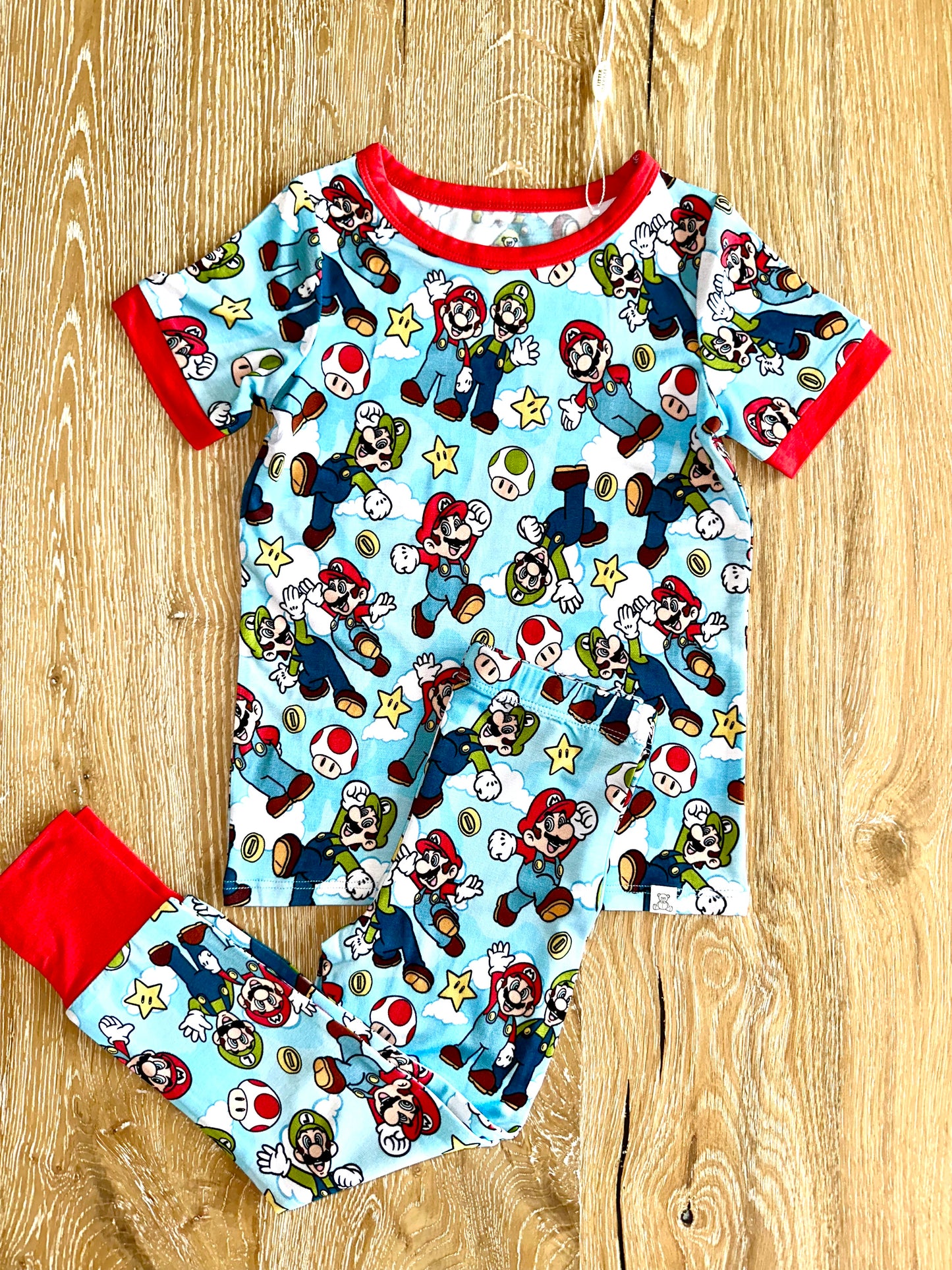 Bamboo Short Sleeve Pant Lounge Set (KENNEDY)- SUPER MARIO BROTHERS