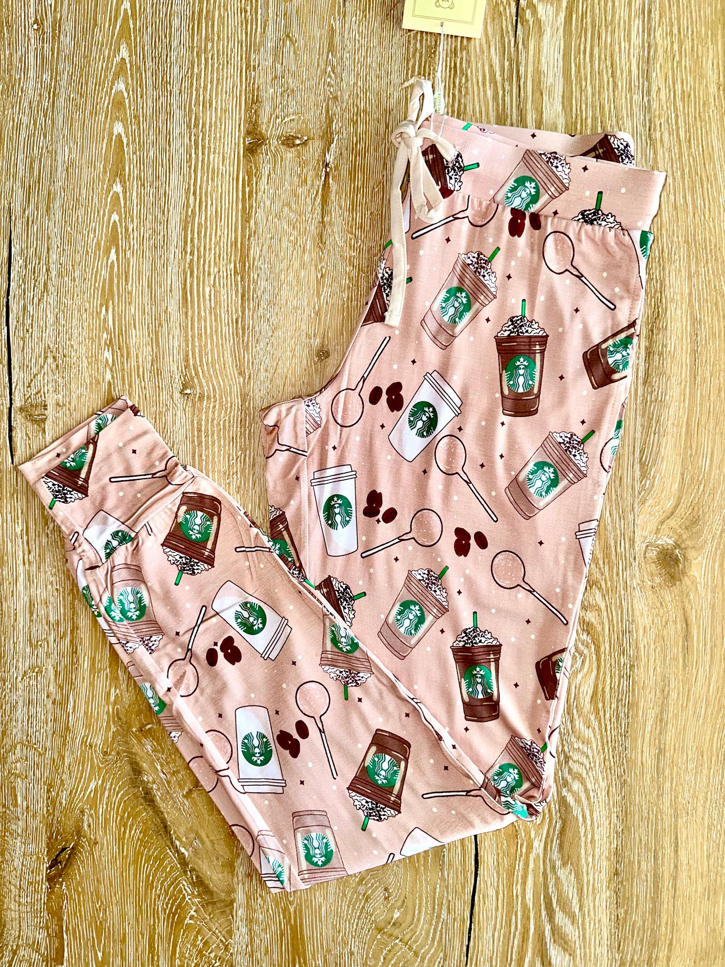 Women’s Bamboo Lounge Joggers- PINK DRINK