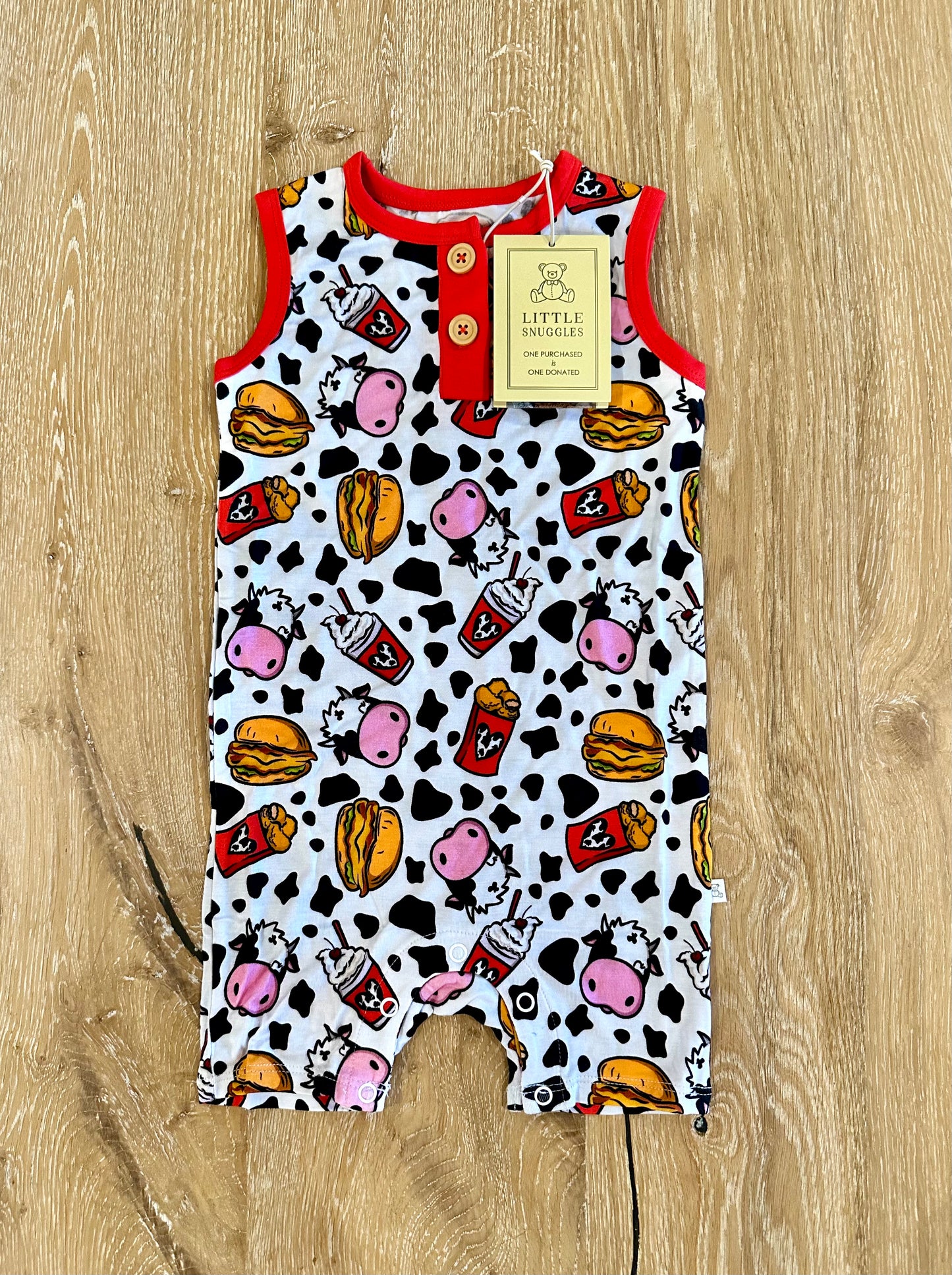 Bamboo Shortie Tank Romper (HANK)- BEST DAY COLLECTION SNUGGETS