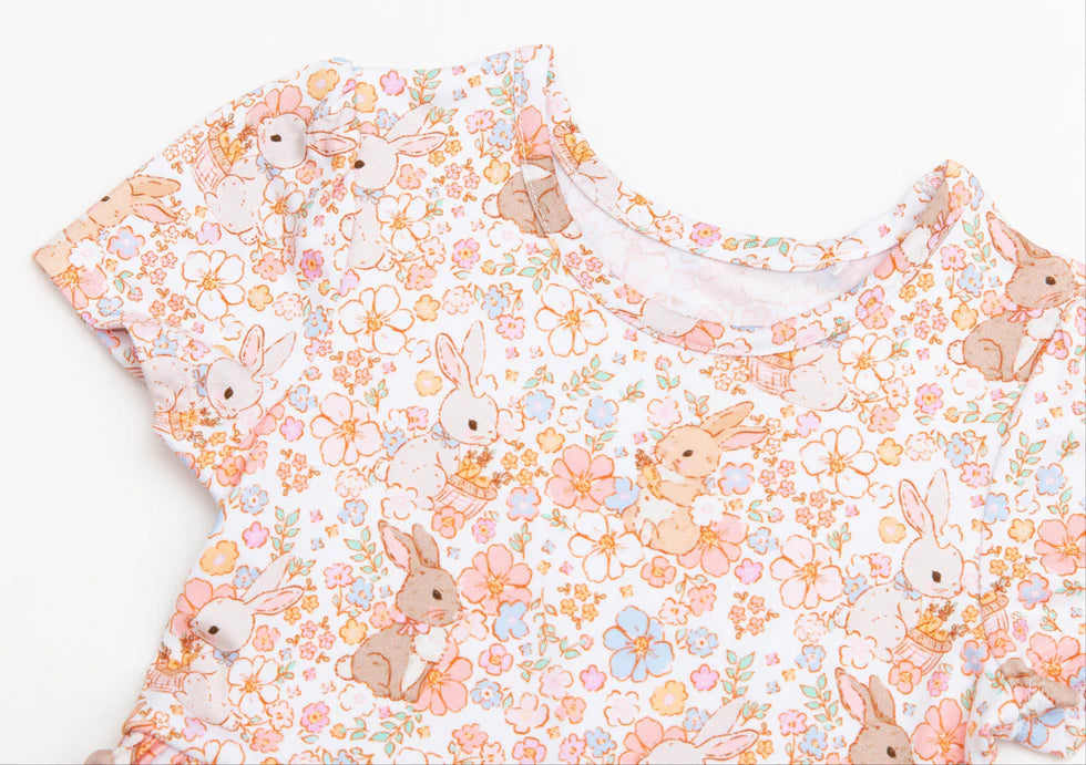 Bamboo Twirl Dress- BLOSSOM BUNNIES