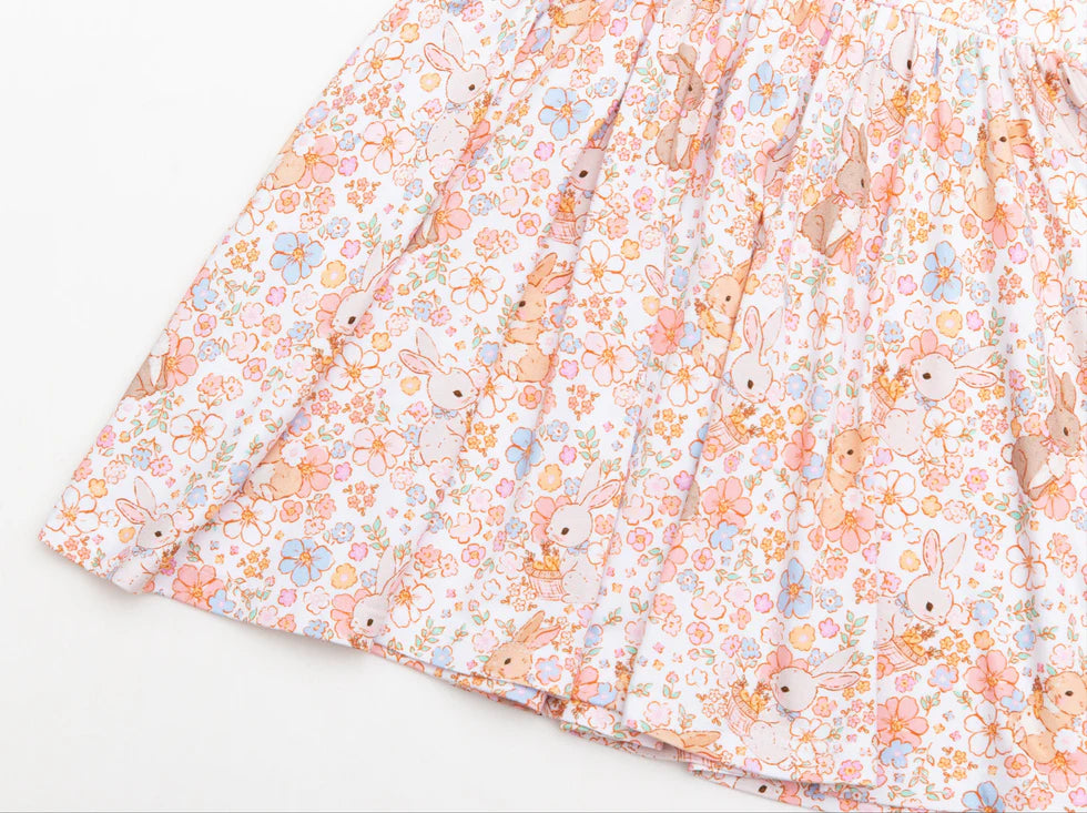 Bamboo Twirl Dress- BLOSSOM BUNNIES