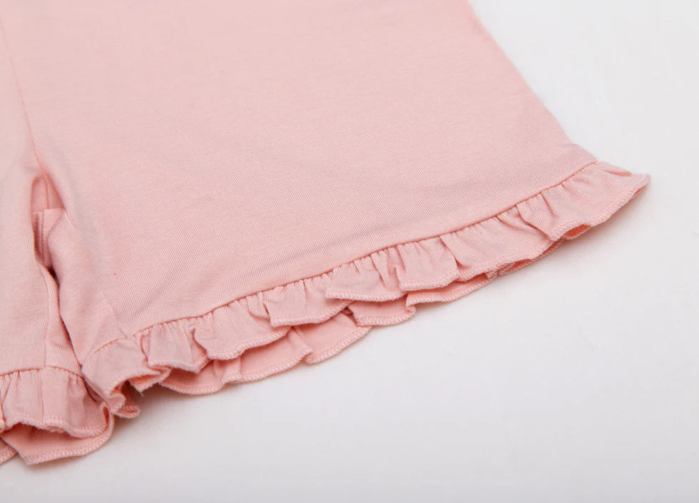 Bamboo Short Sleeve Peplum Set- BLOOMING BOWS