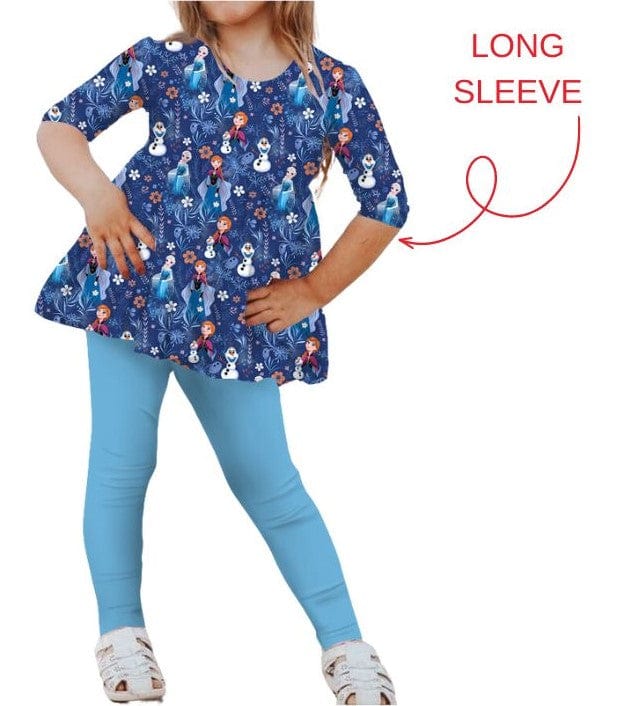 Bamboo Long Sleeve & Pants Peplum Set- GIFTS GALORE ARENDELLE