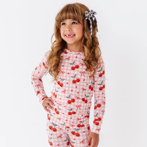 Scary In Cherry Kids Pajamas