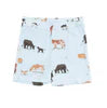 Short Sleeve and Shorts 2pc Pajama Set- COW FAMILIES BLUE