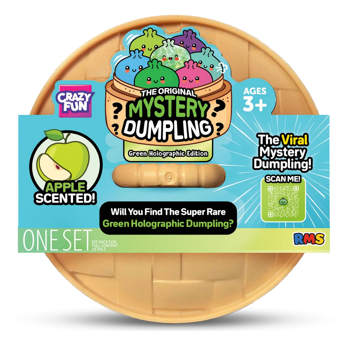 Crazy Fun® Mystery Green Holographic Squishy Bun Set