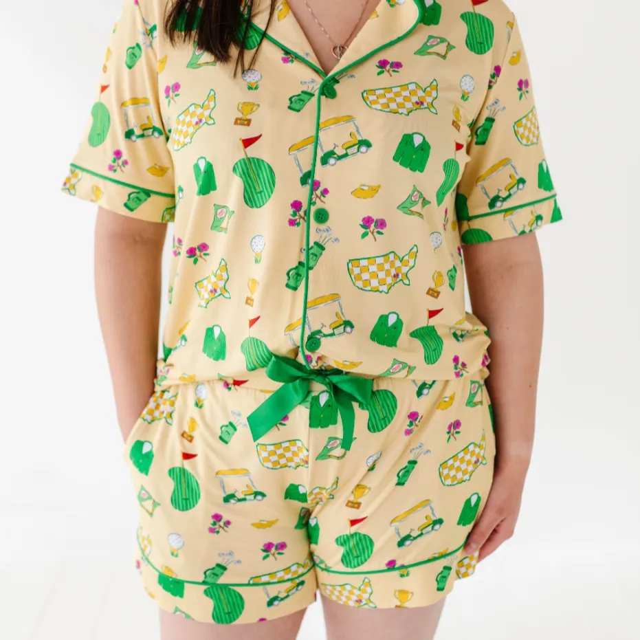 2025 Masters- Dreaming of a Green Jacket Mama Short Lounge Set