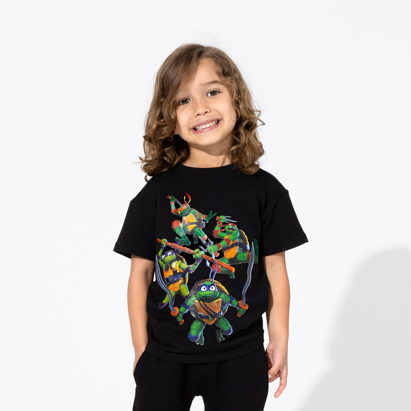 Teenage Mutant Ninja Turtle Mutant Mayhem Obsidian Black Bamboo Terry Daywear T-Shirt