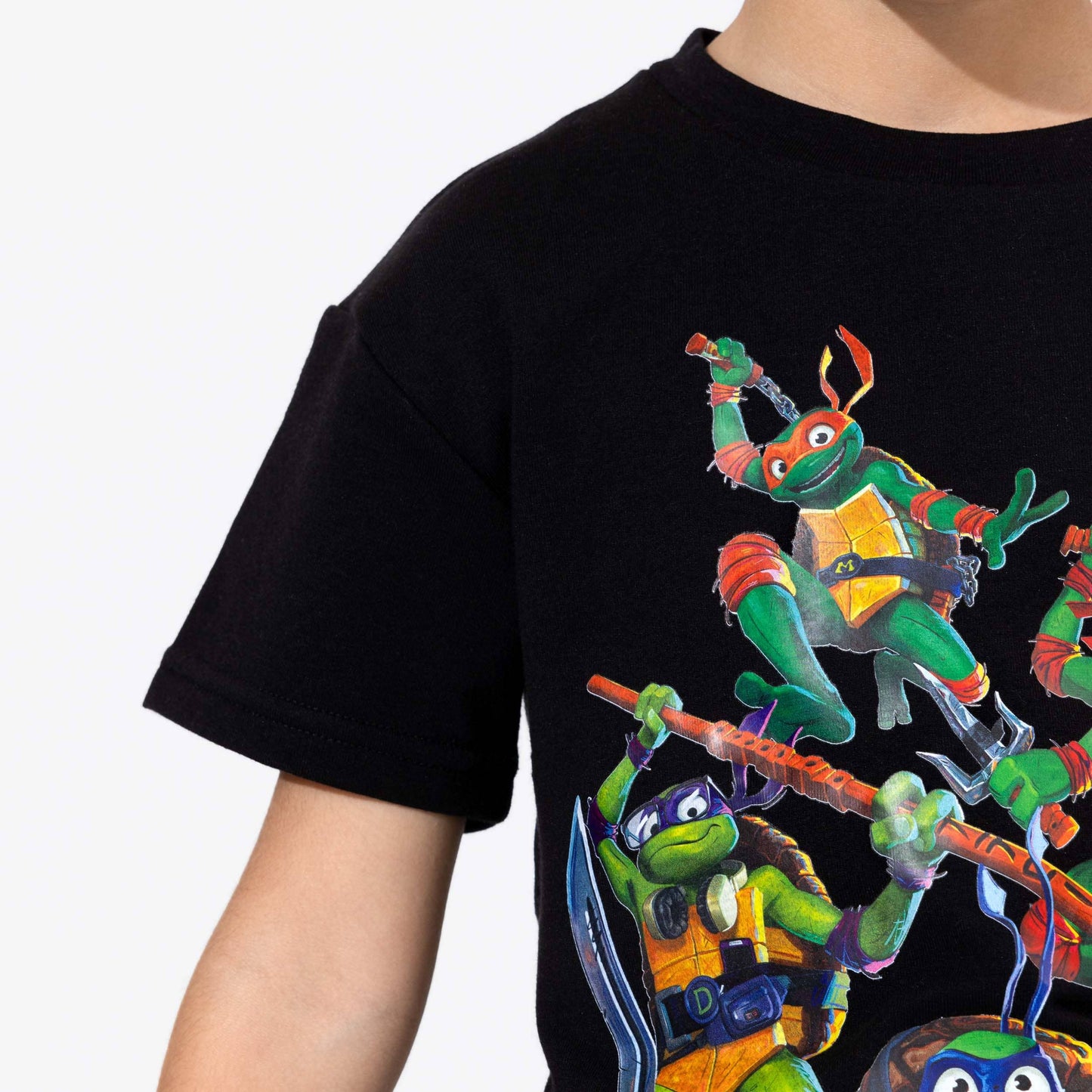 Teenage Mutant Ninja Turtle Mutant Mayhem Obsidian Black Bamboo Terry Daywear T-Shirt