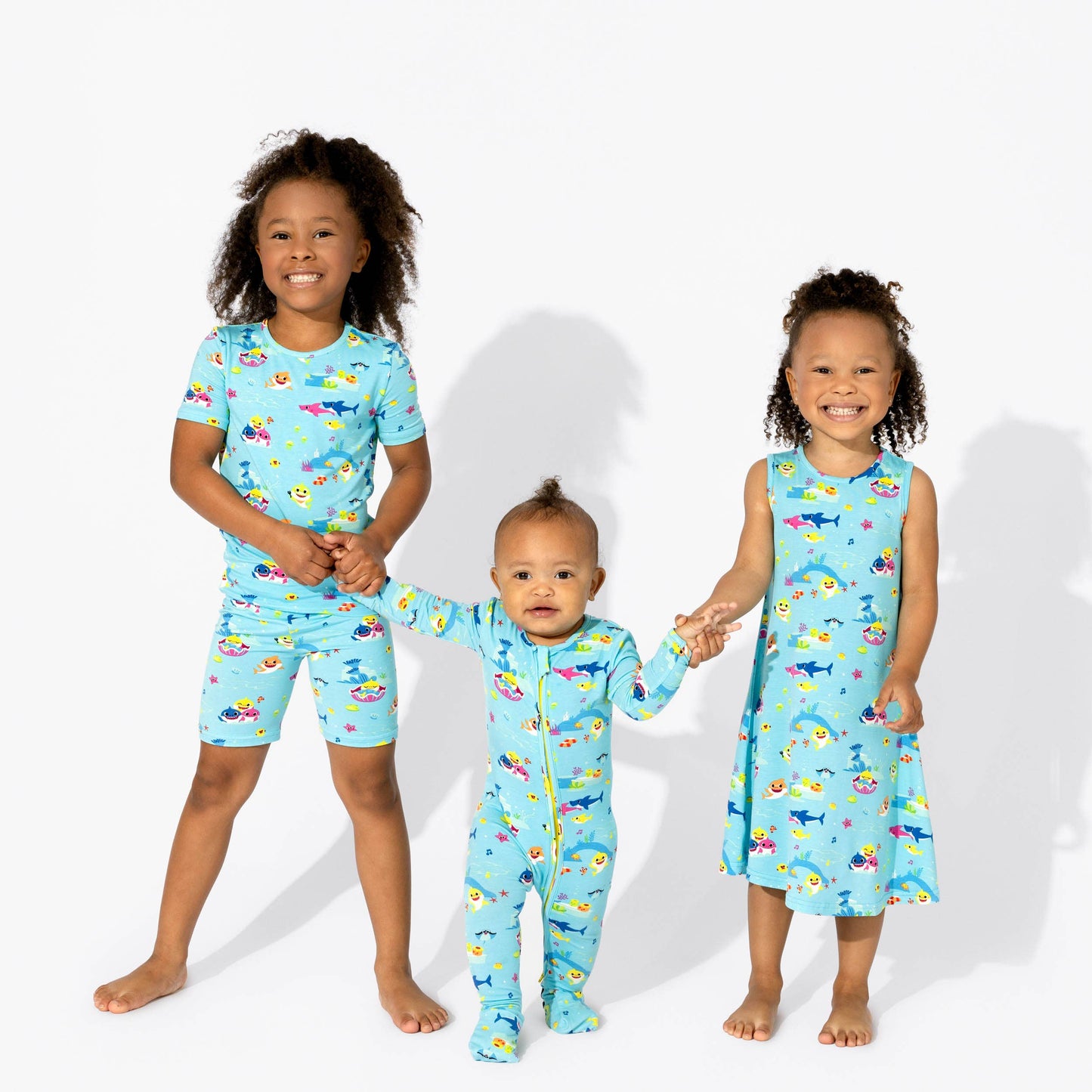 Baby Shark Bamboo Convertible Footie: 18-24 Months