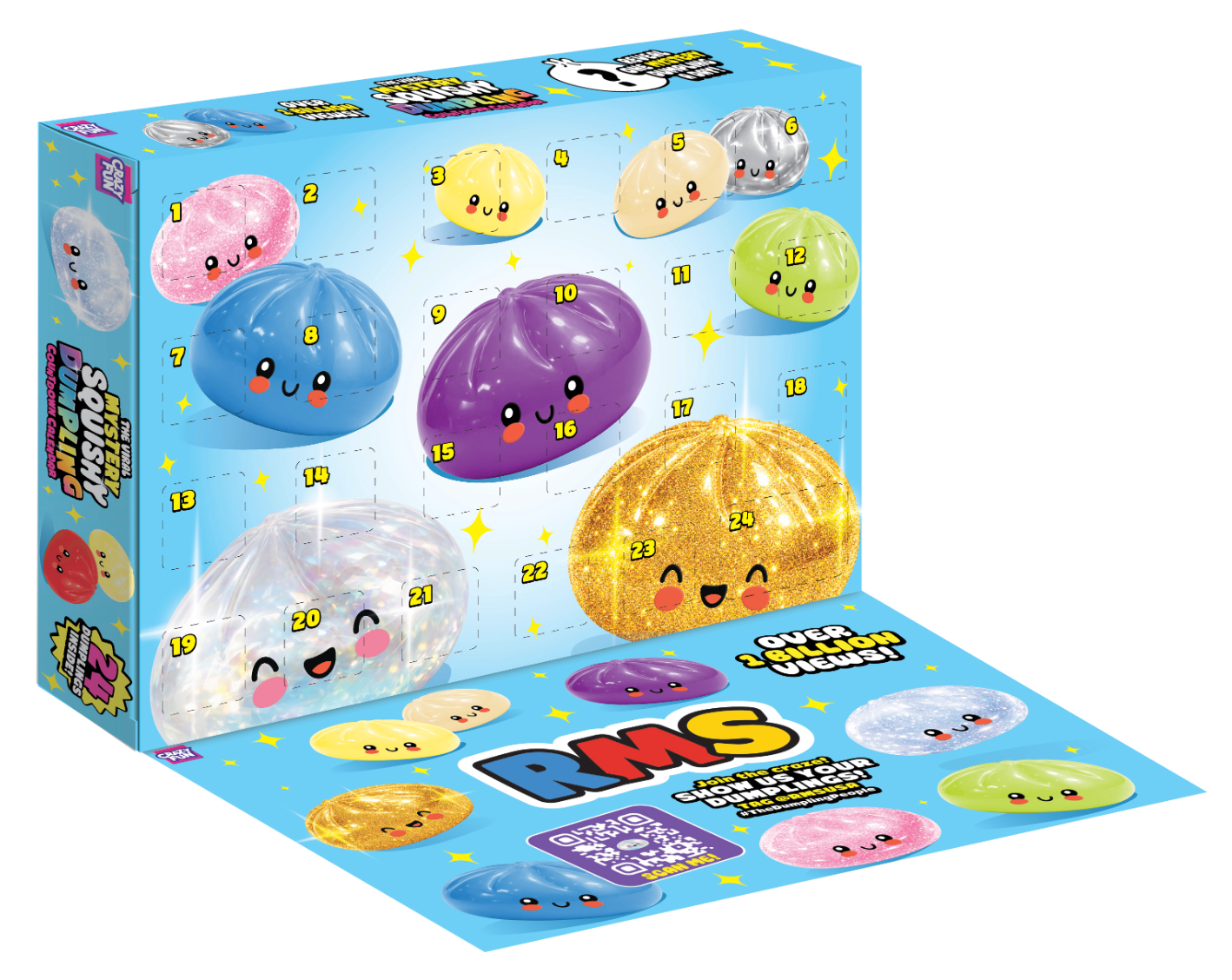 *PREORDER* RMS® Crazy Fun™ Dumpling Advent Squishy Calendar 2026 24pc
