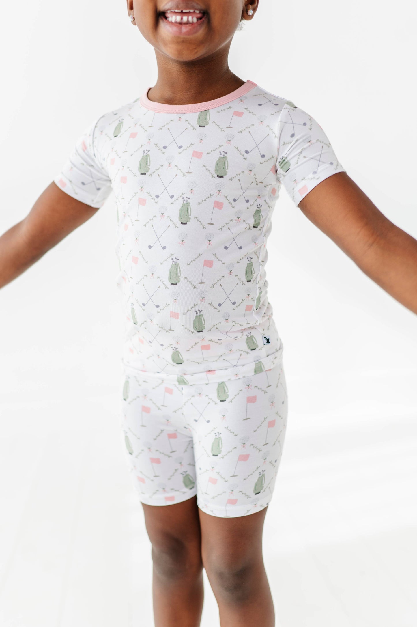 Dressed to the Tee Short Sleeve and Shorts- Pink