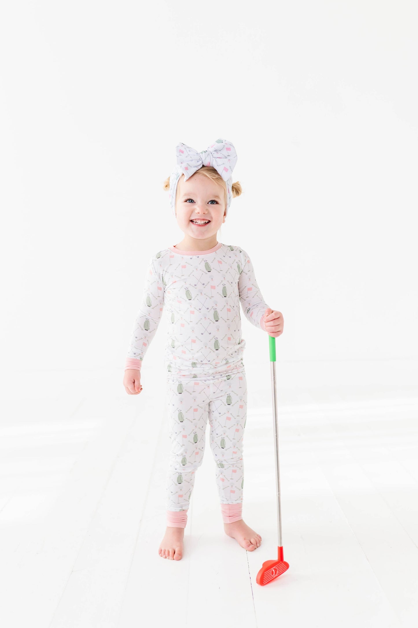 Dressed to the Tee Long Sleeves and Pants- Pink