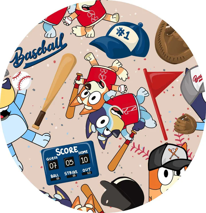 Large Minky Lush Blanket 60x80- SPRING FEVER BASEBALL BUDDIES