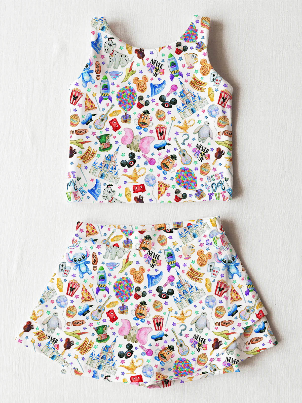 Girls Active Skort Set- FAV BEST DAY EVER