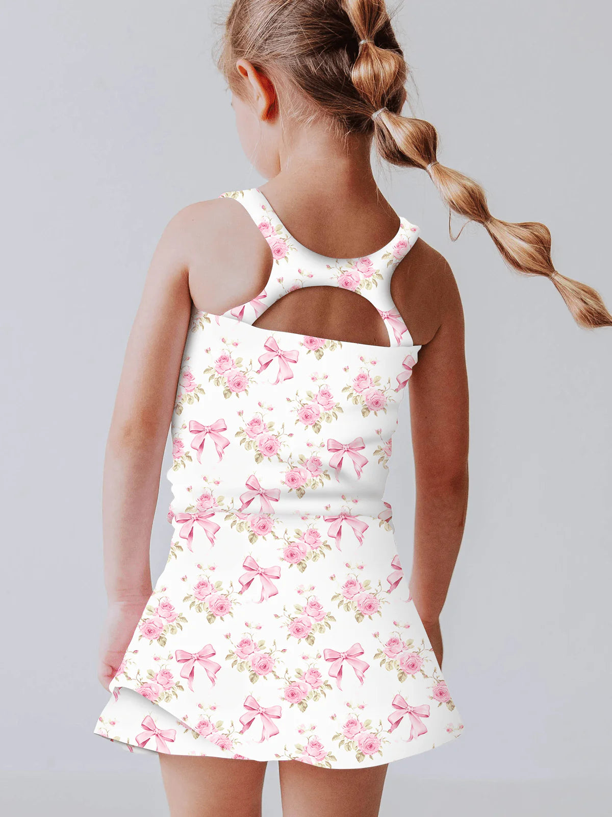 Girls Active Skort Set- RIBBONS & ROSES