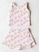 Girls Active Skort Set- RIBBONS & ROSES