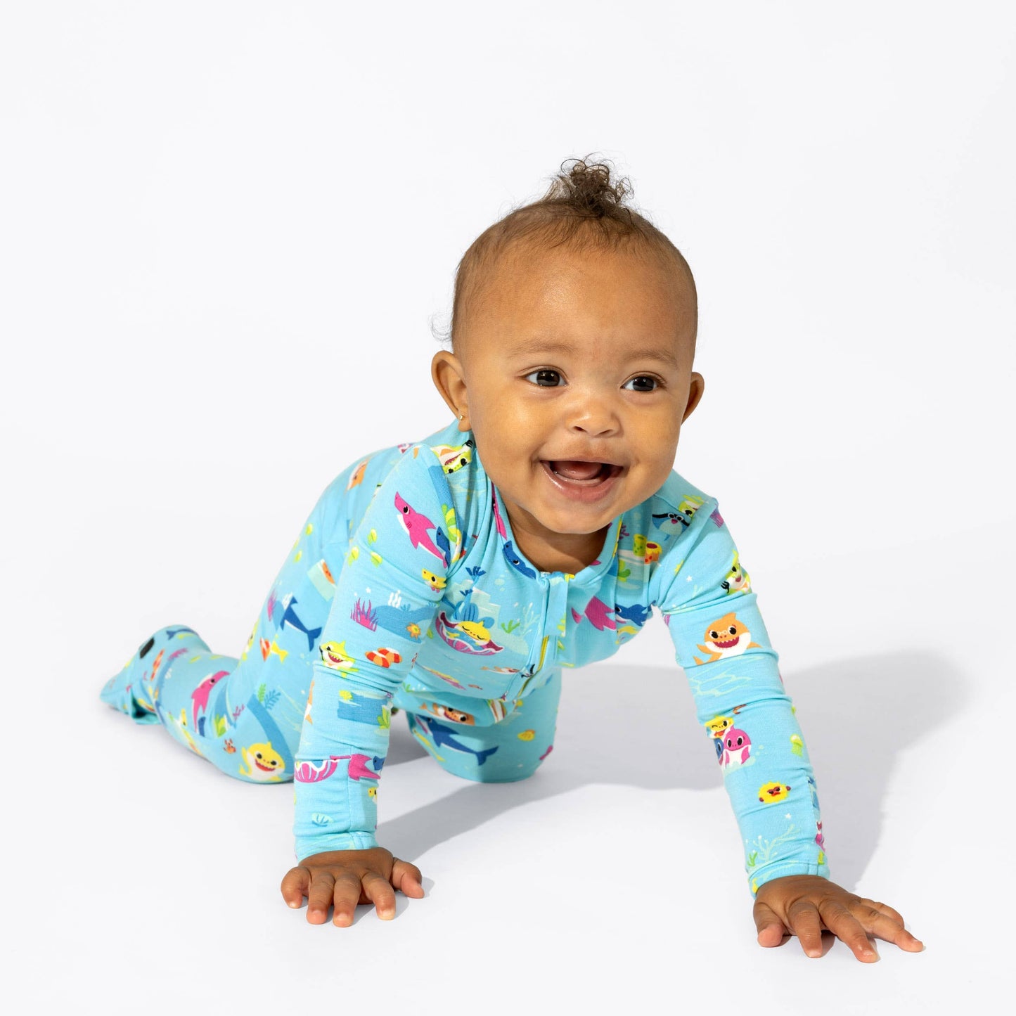 Baby Shark Bamboo Convertible Footie: 18-24 Months