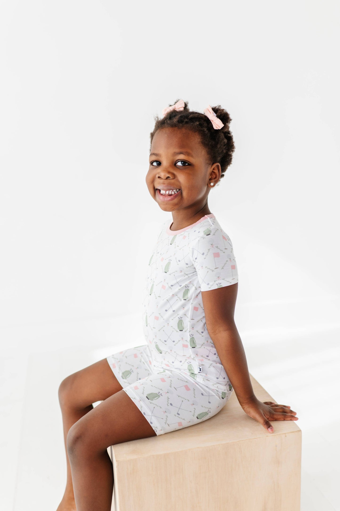 Dressed to the Tee Short Sleeve and Shorts- Pink