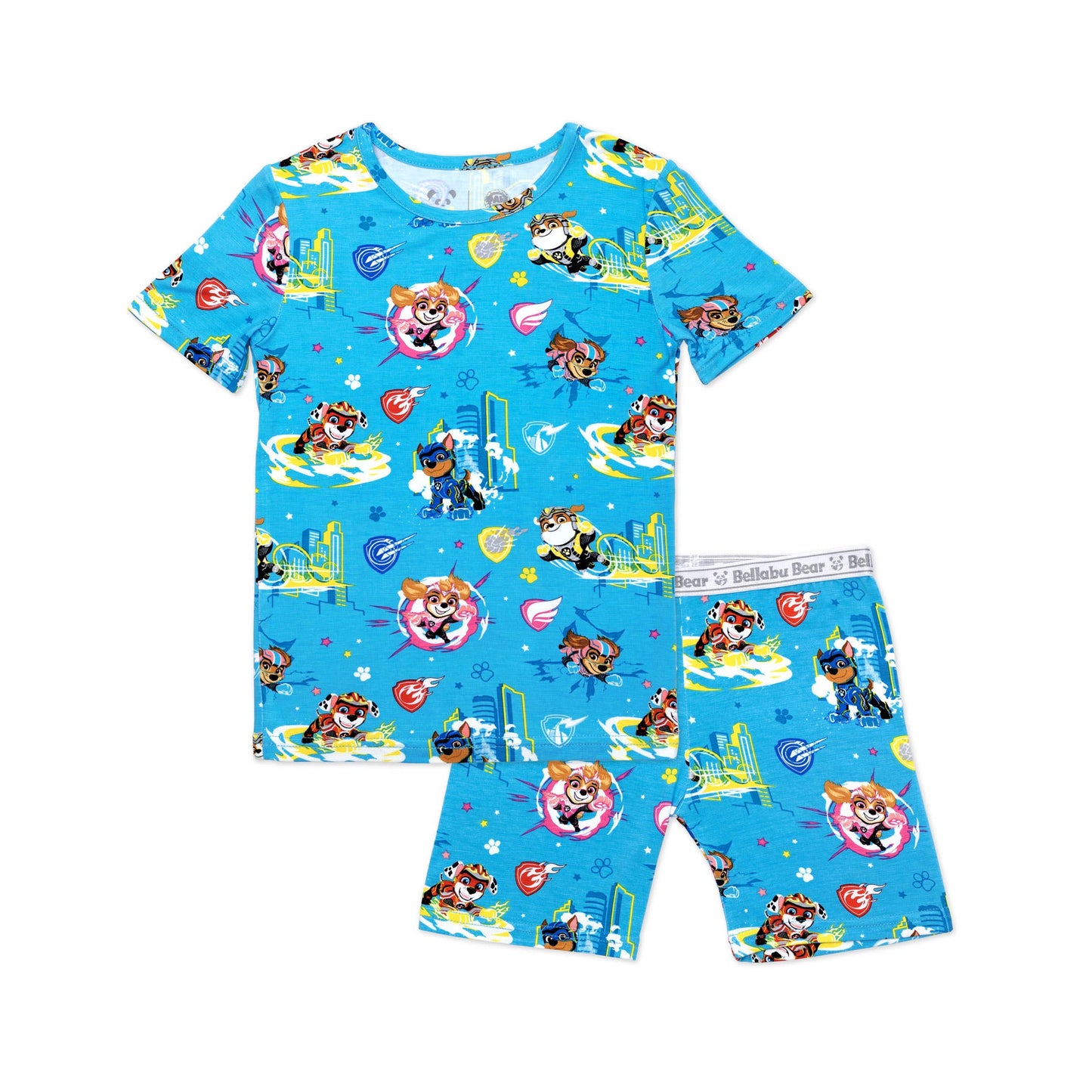 PAW Patrol Mighty Movie - Mighty Pups Kids Bamboo Short Set: 2T