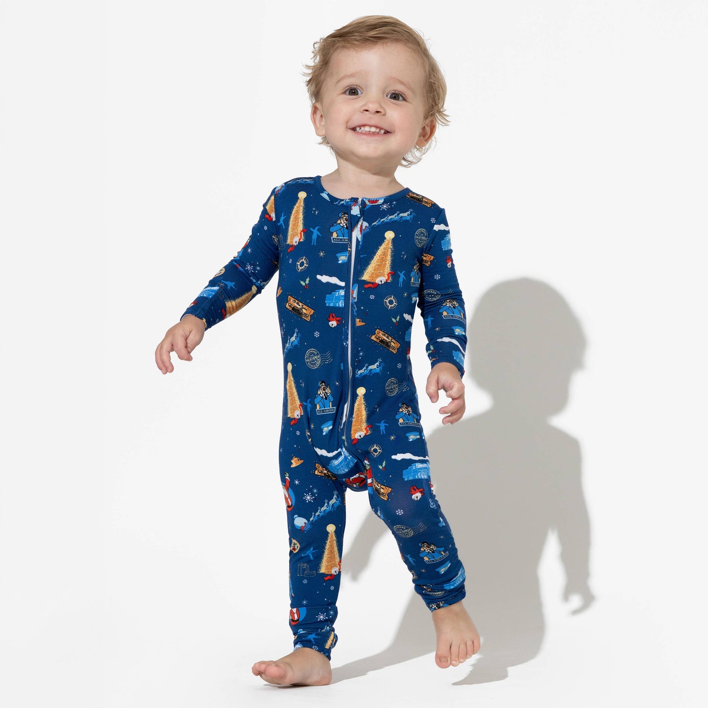 The Polar Express Bamboo Convertible Footie: 3-6 Months