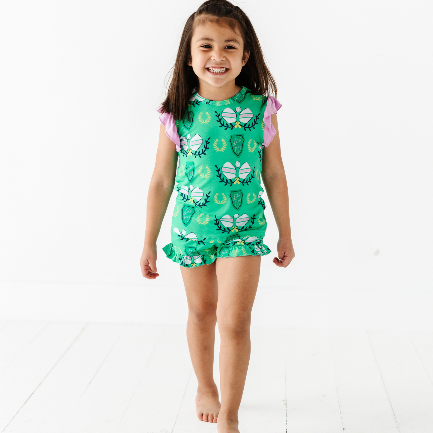In a Pickle(ball) Short Set Toddler/Kids: 9/10Y