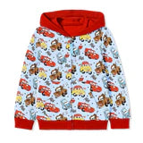 Kids Bamboo Full Zip Hoodie Sweatshirt- LOVE BUG PIT STOP LOVE CARS