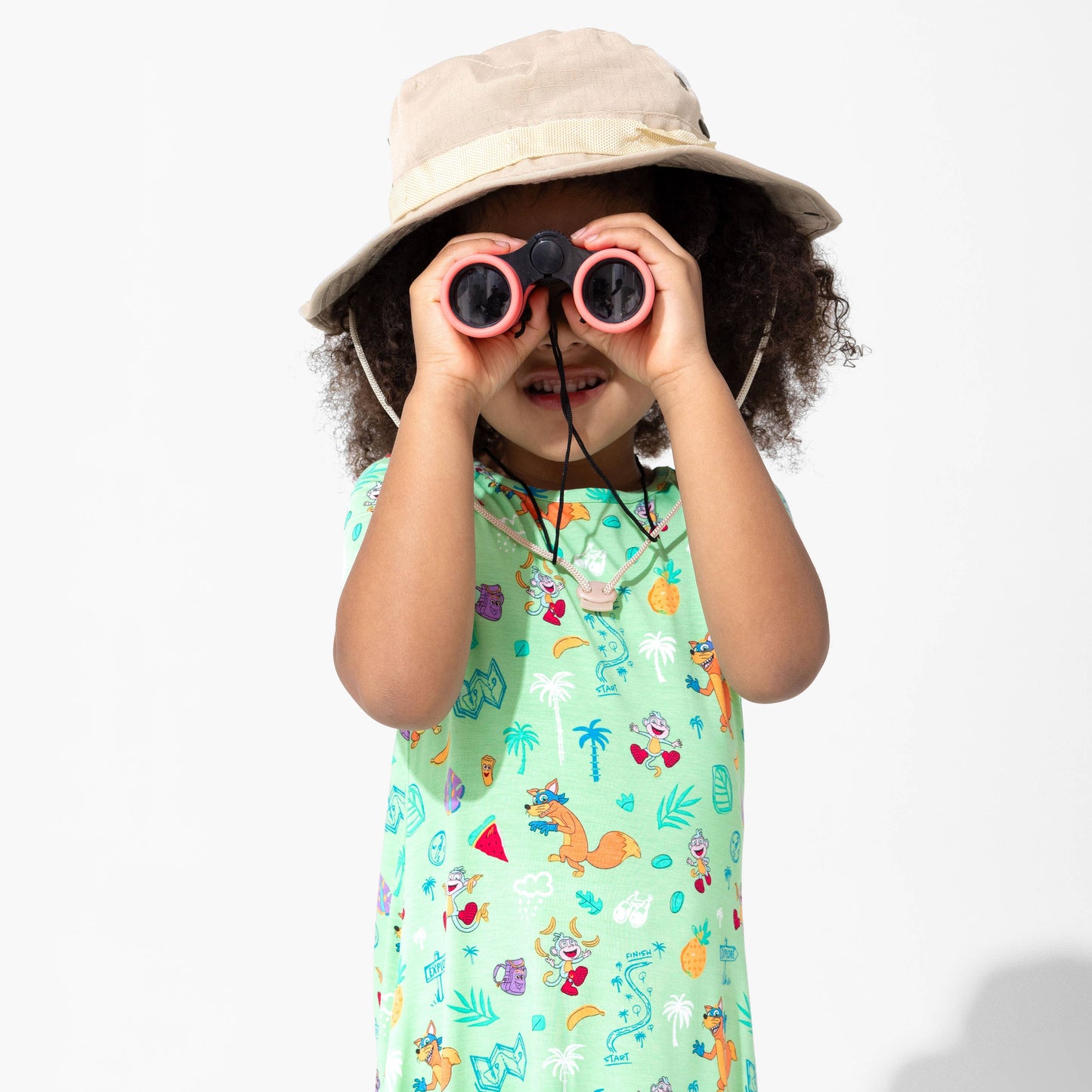 Dora: Boots' Jungle Adventure Bamboo Girls' Short Sleeve Dress