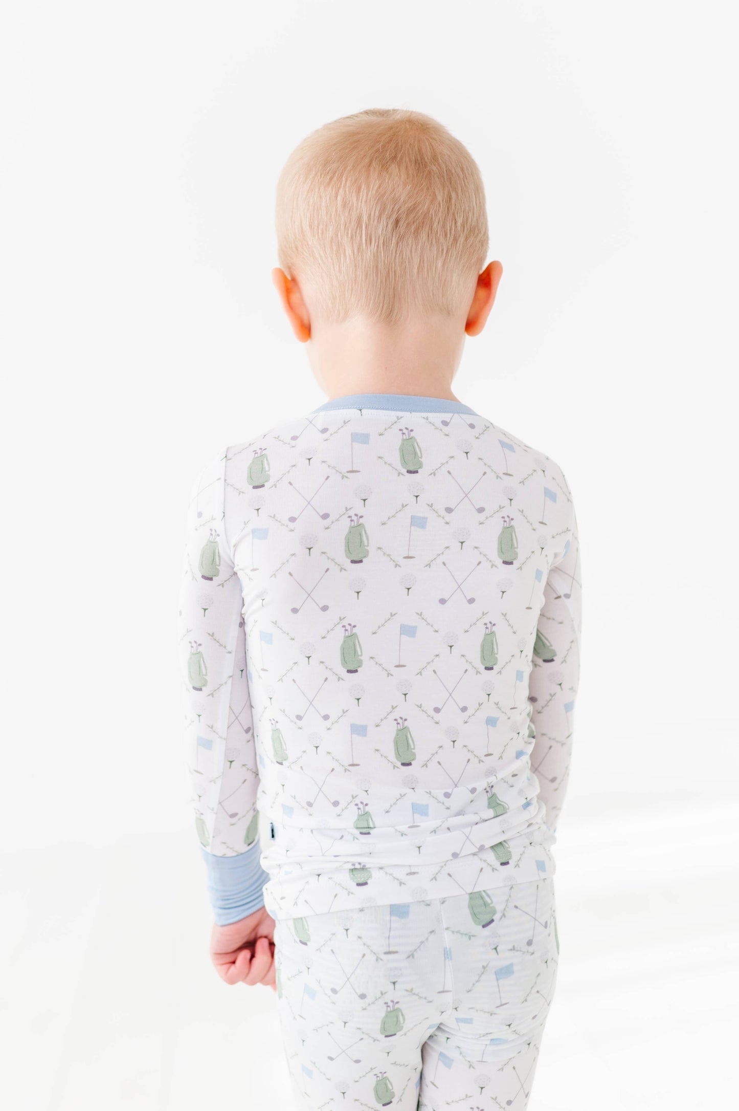 Dressed To the Tee Kids Pajamas Long Sleeves and Pants - Blue