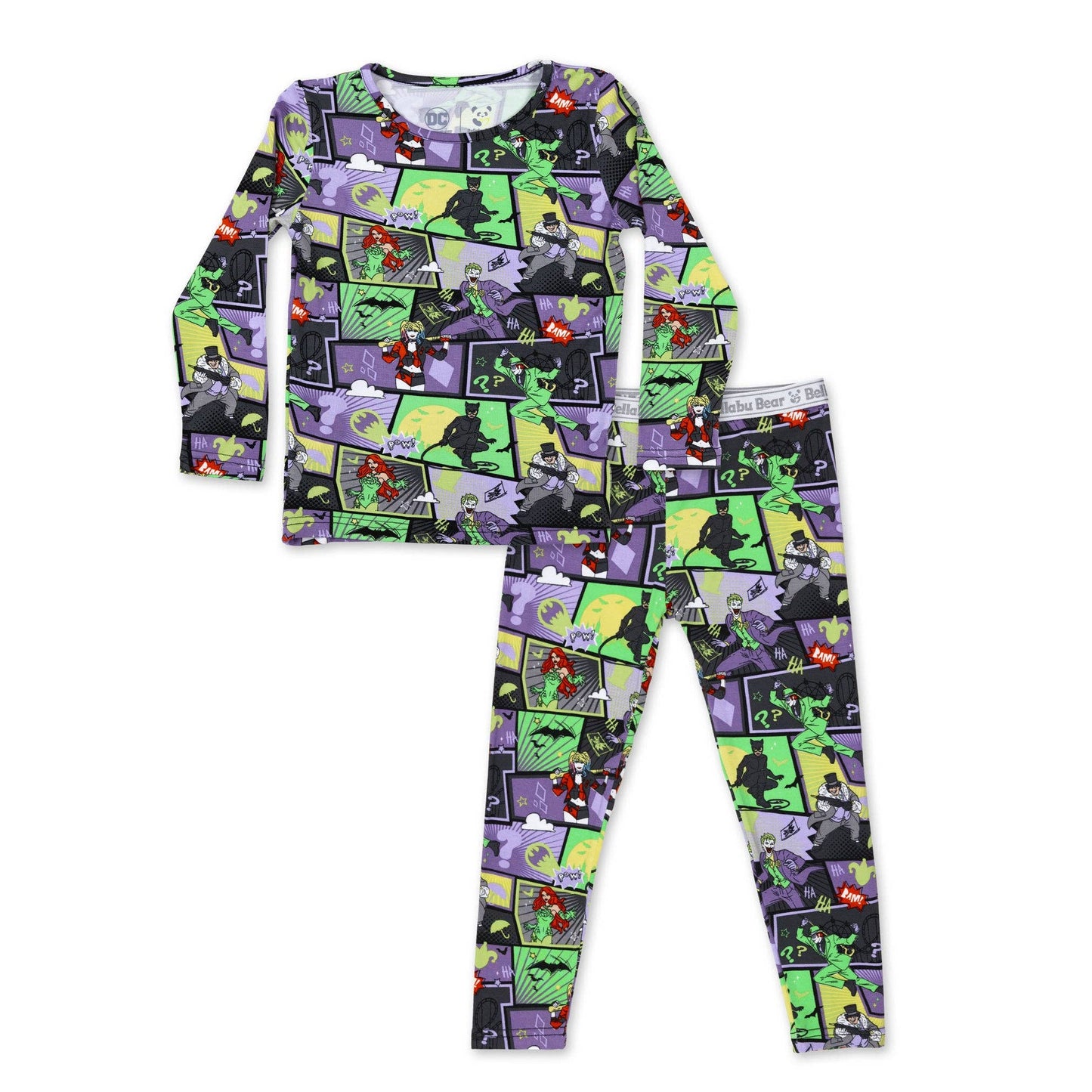 Batman Baddies Bamboo Kids Pajamas: 4T