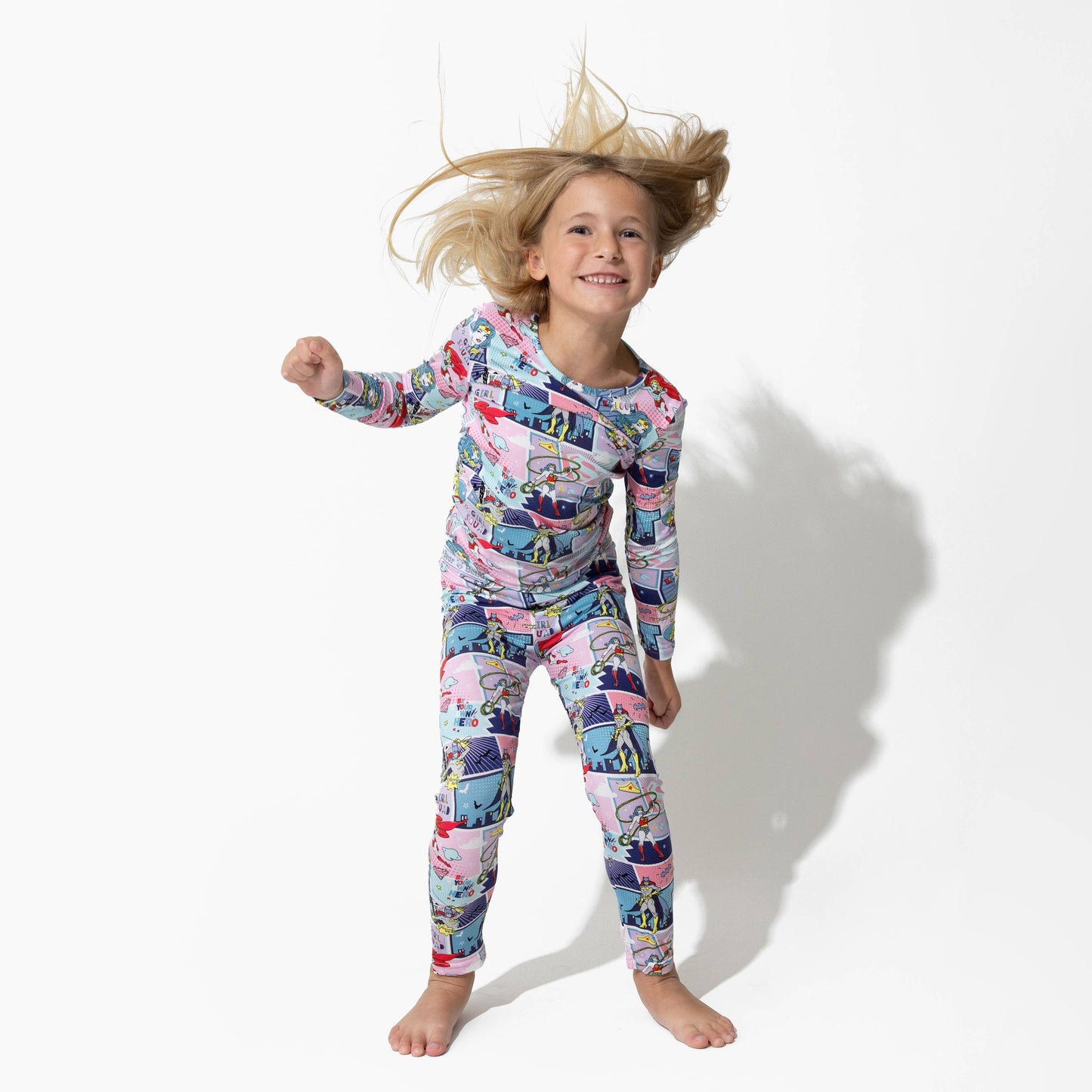 Justice League Heroines Bamboo Kids Pajamas: 5T
