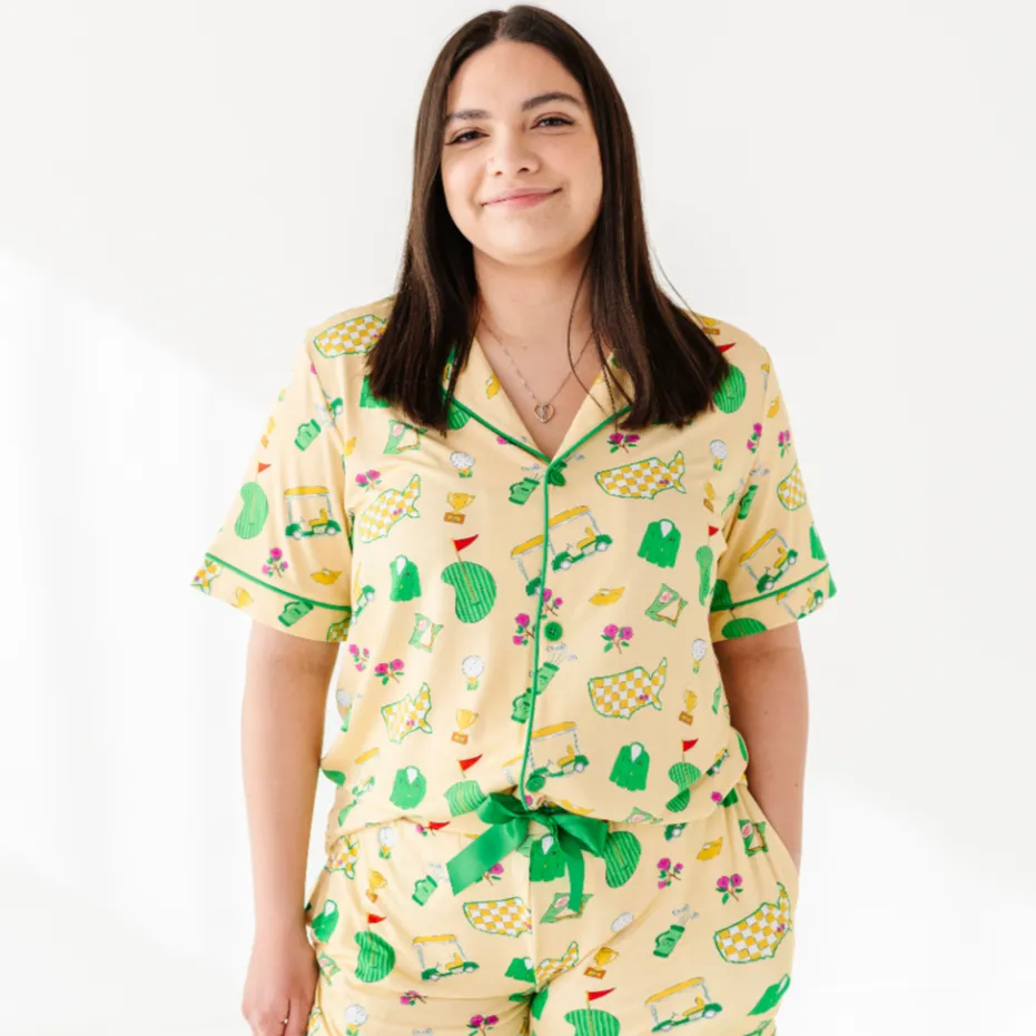 2025 Masters- Dreaming of a Green Jacket Mama Short Lounge Set