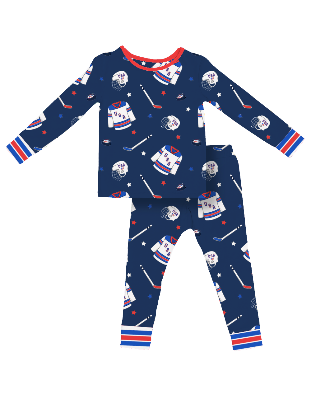 Team USA Hockey Kids Pajamas Preorder (ships early to mid June): 7/8Y