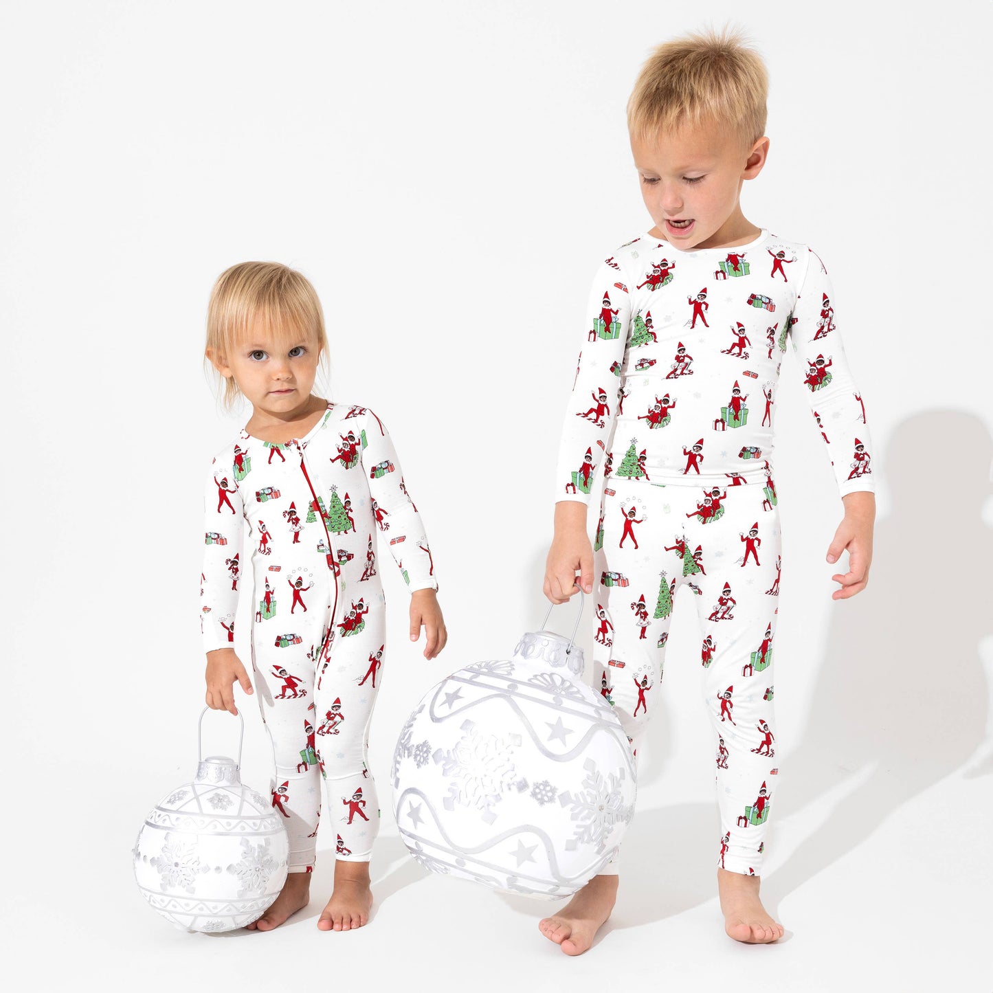 Christmas Pajamas: The Elf on the Shelf Bamboo Sleepwear: 3-6 Months
