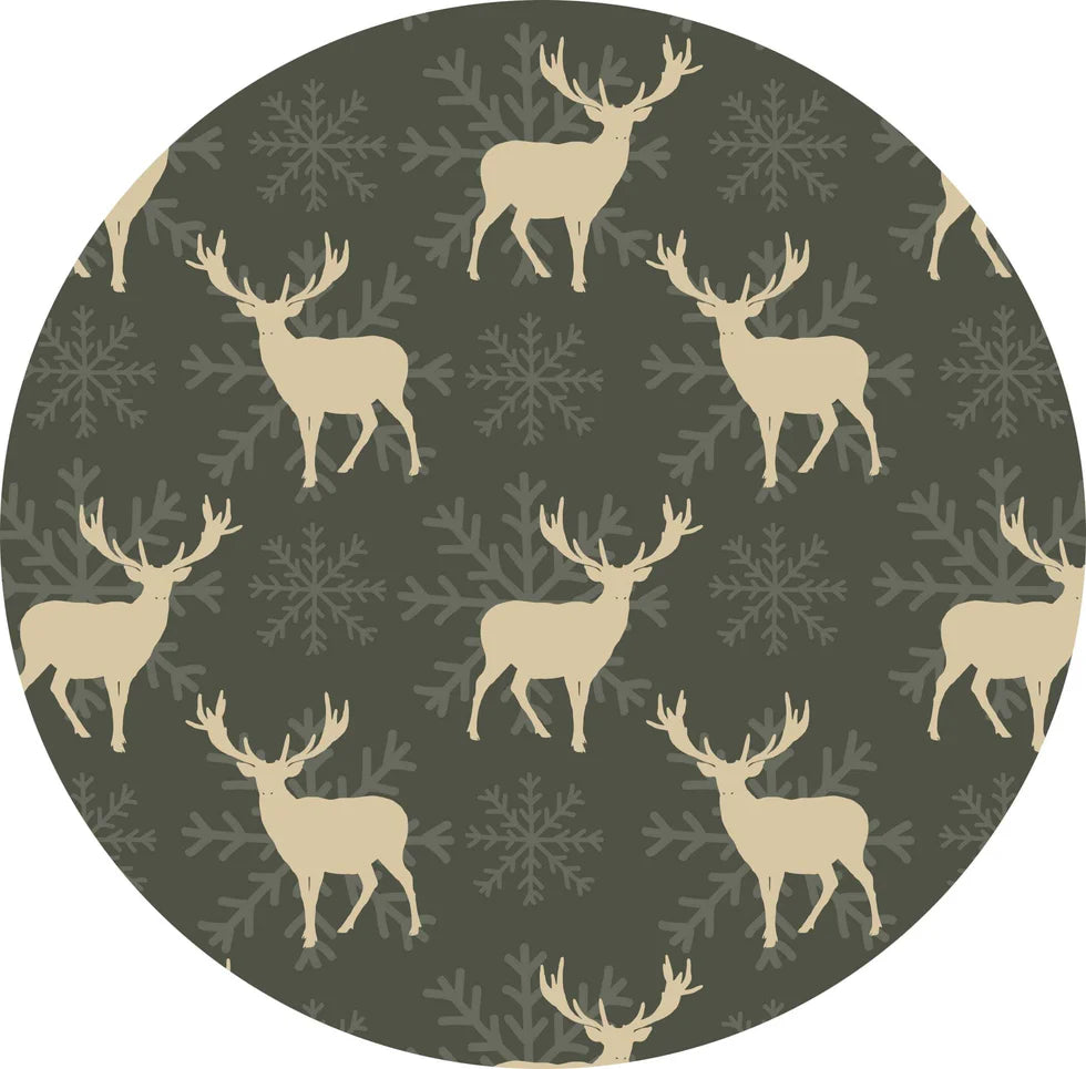 Bamboo (Willow) Long Sleeve Lounge Set- WONDERLAND RUSTIC DEER