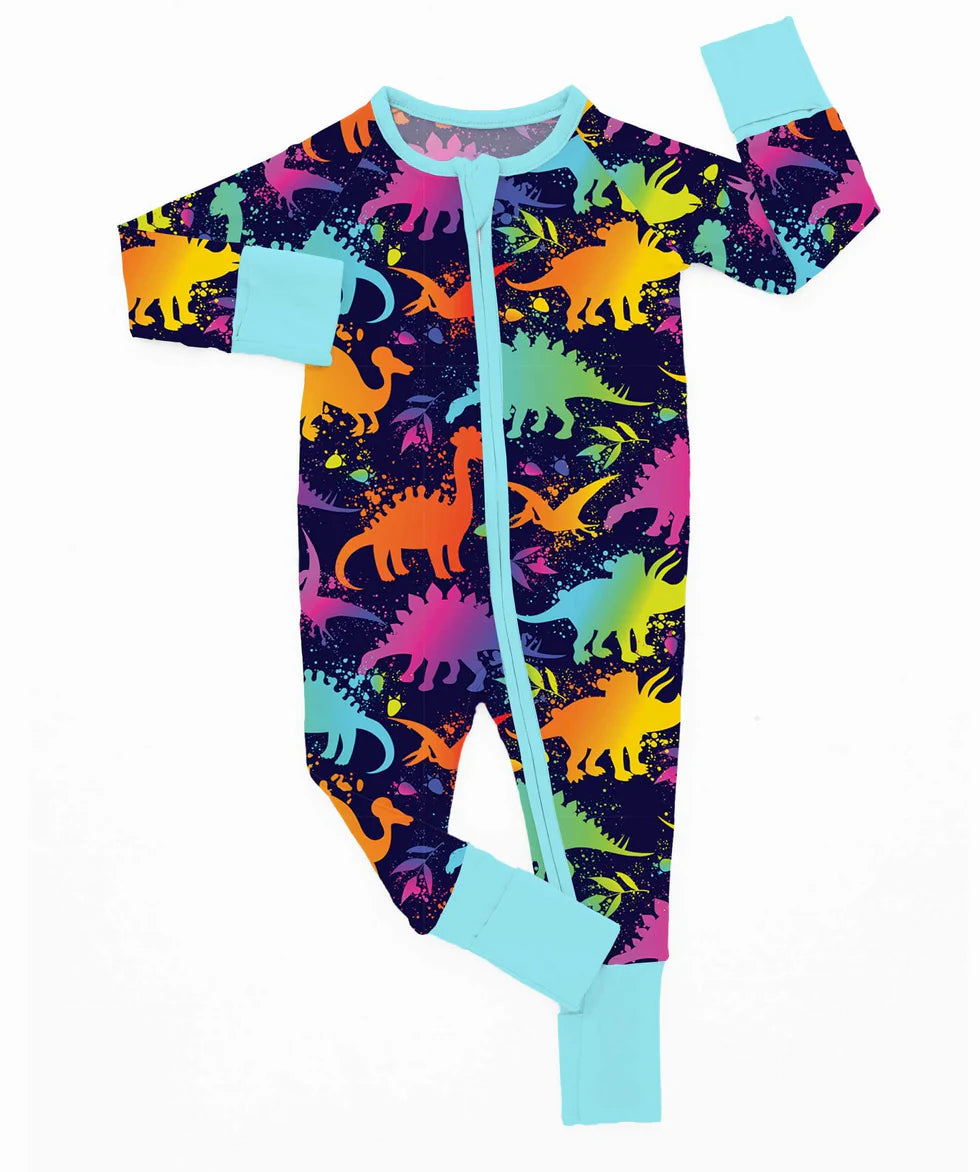 Bamboo (Connor) Zippy Romper- PLAY TIME DINOSAURIA