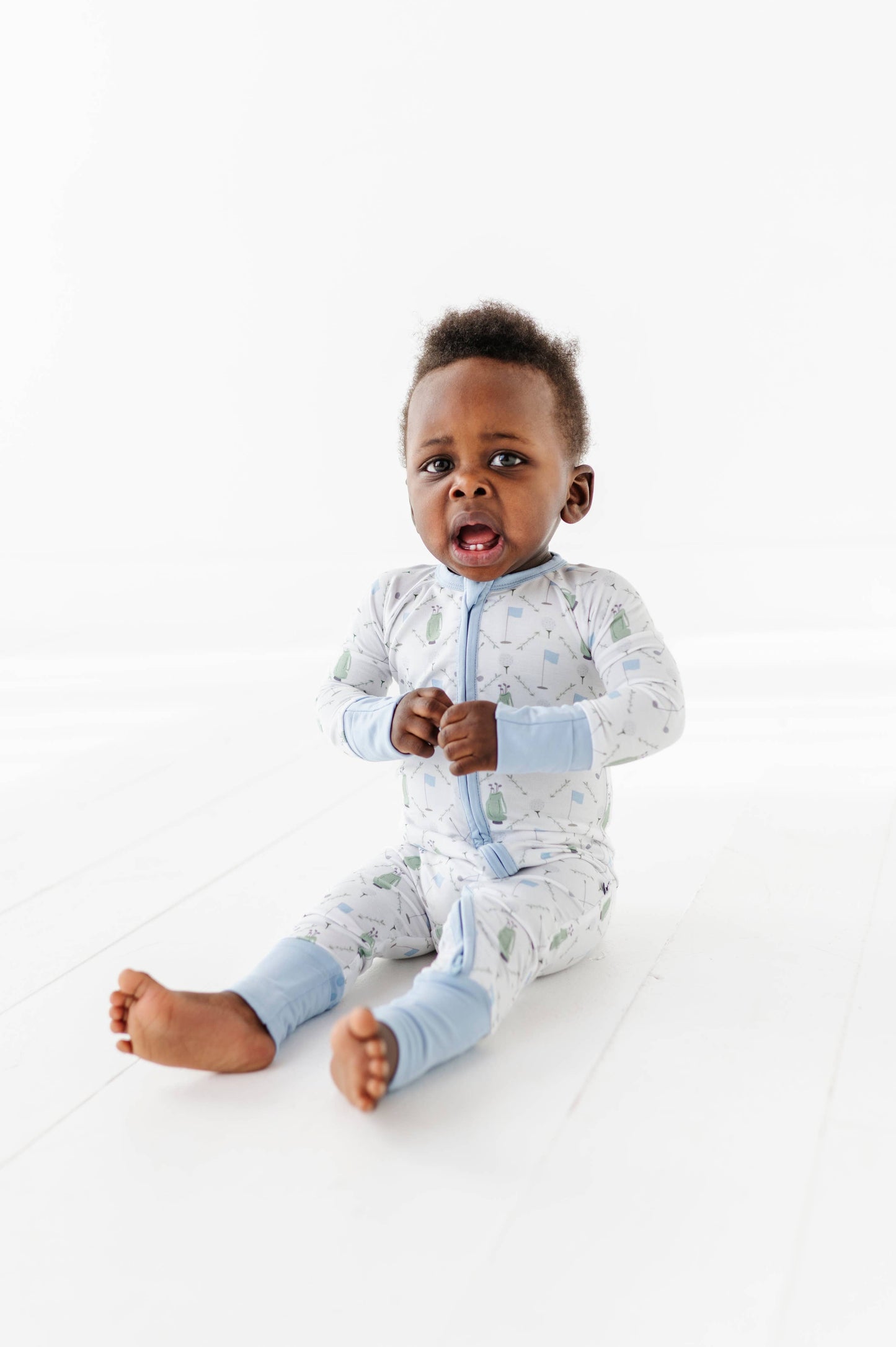 Dressed to the Tee Convertible Footies- Blue