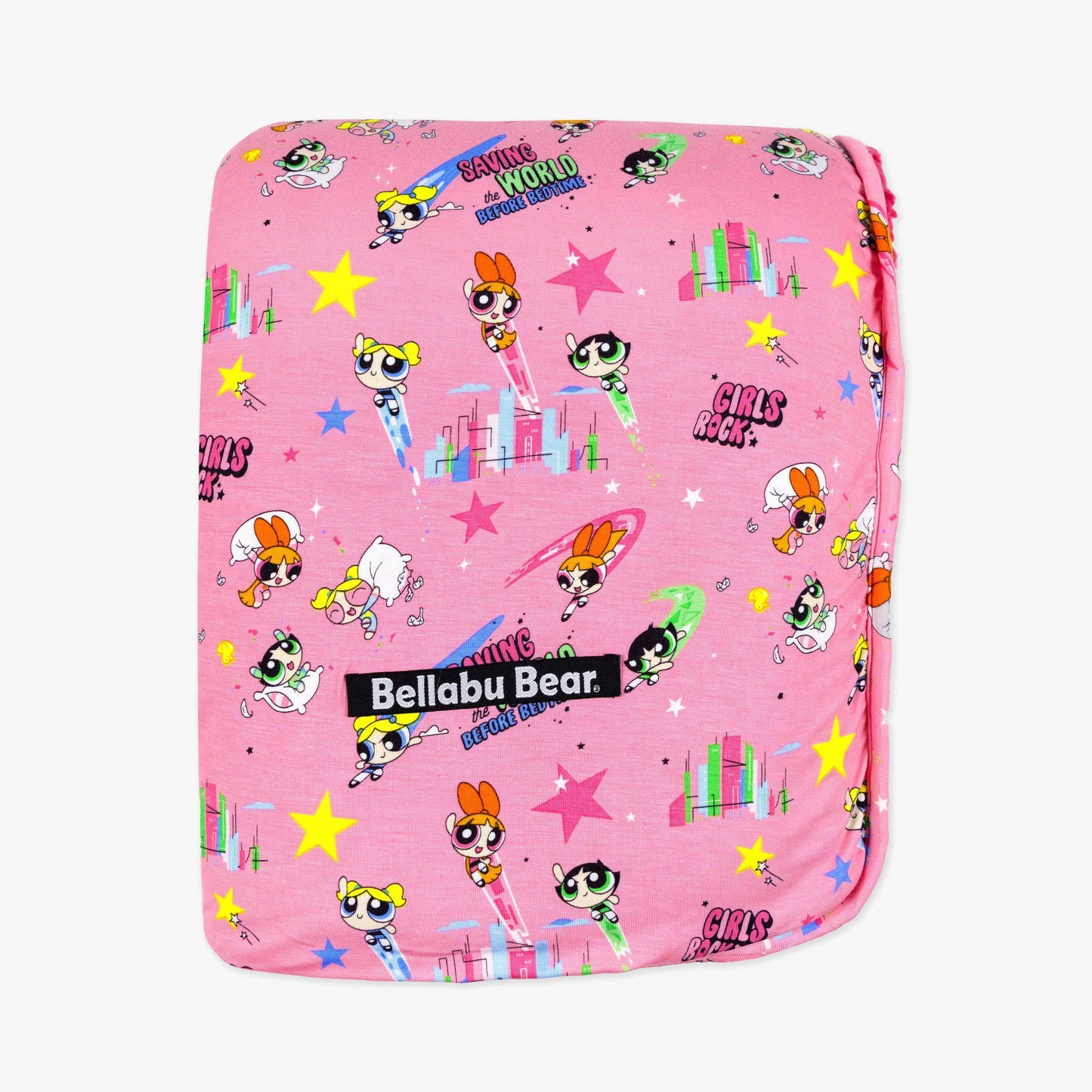 Powerpuff Girls Saving Bedtime Bamboo Sherpa Blanket: 45 x 60 in