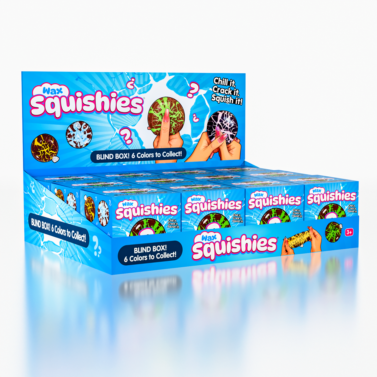 Wax Squishies® Mystery Wax Crack Fidget Stress Ball Blind Box (1pc)