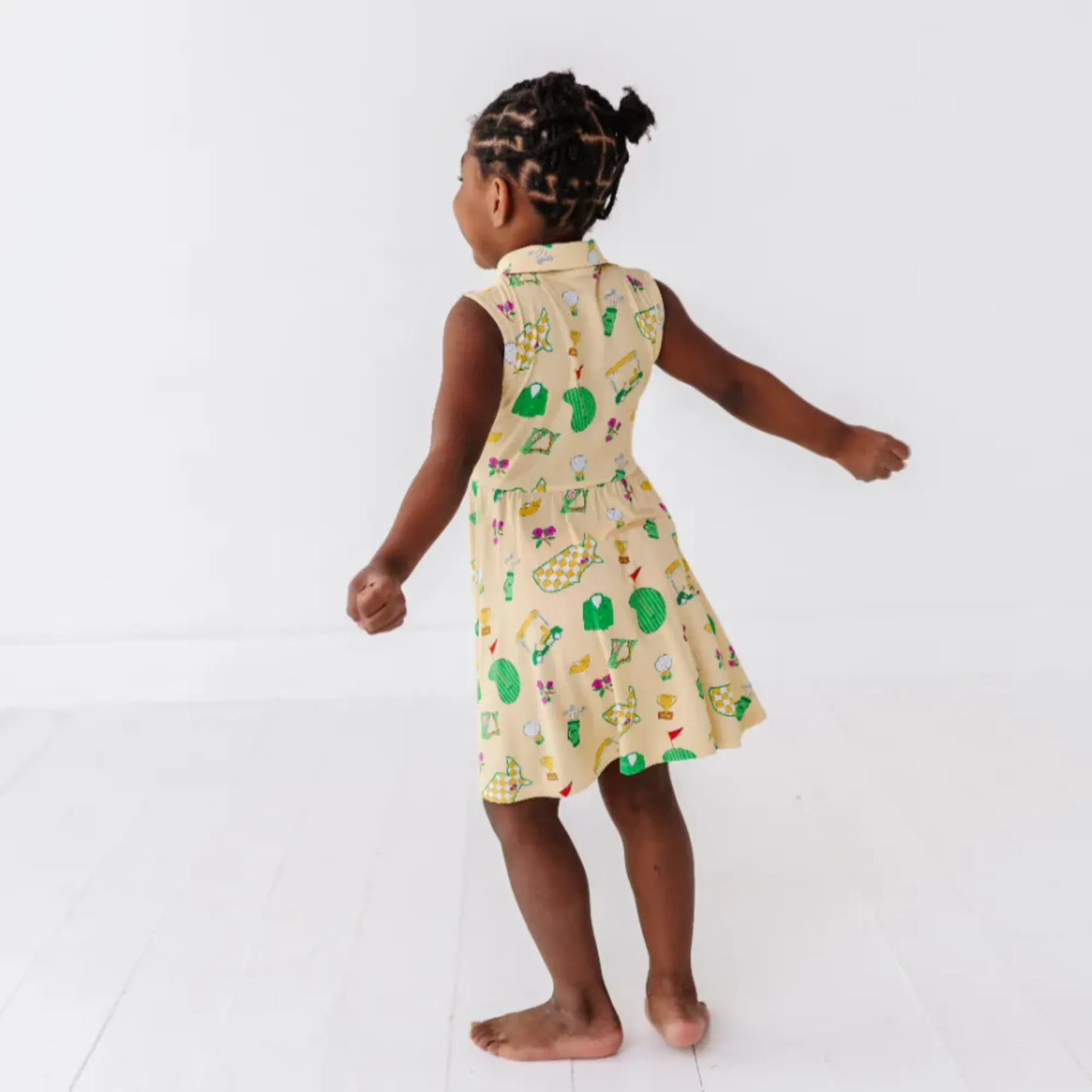 2025 Masters- Dreaming of a Green Jacket Girls Collared Dress
