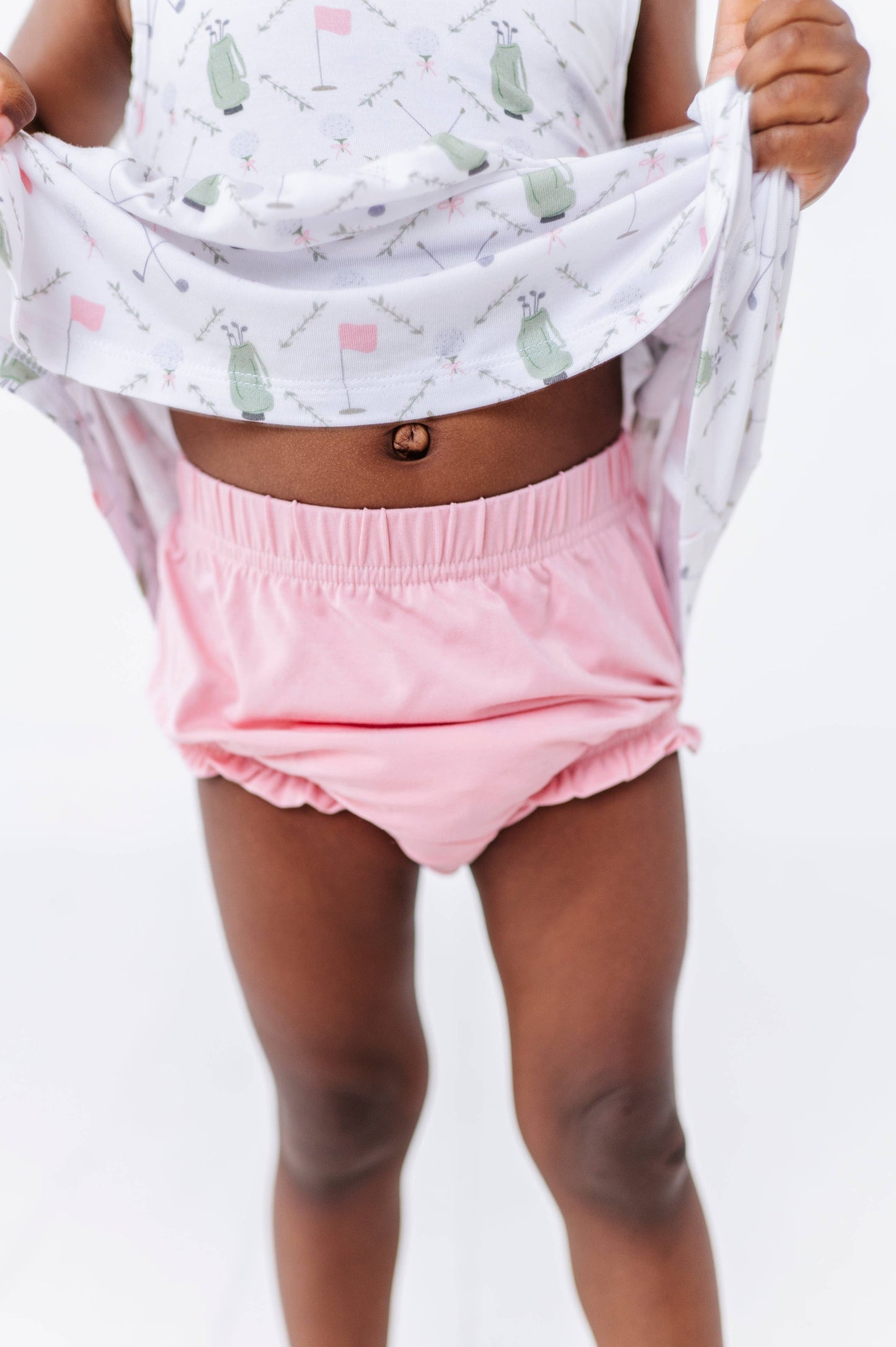 Dressed to the Tee Bummie Set - Pink