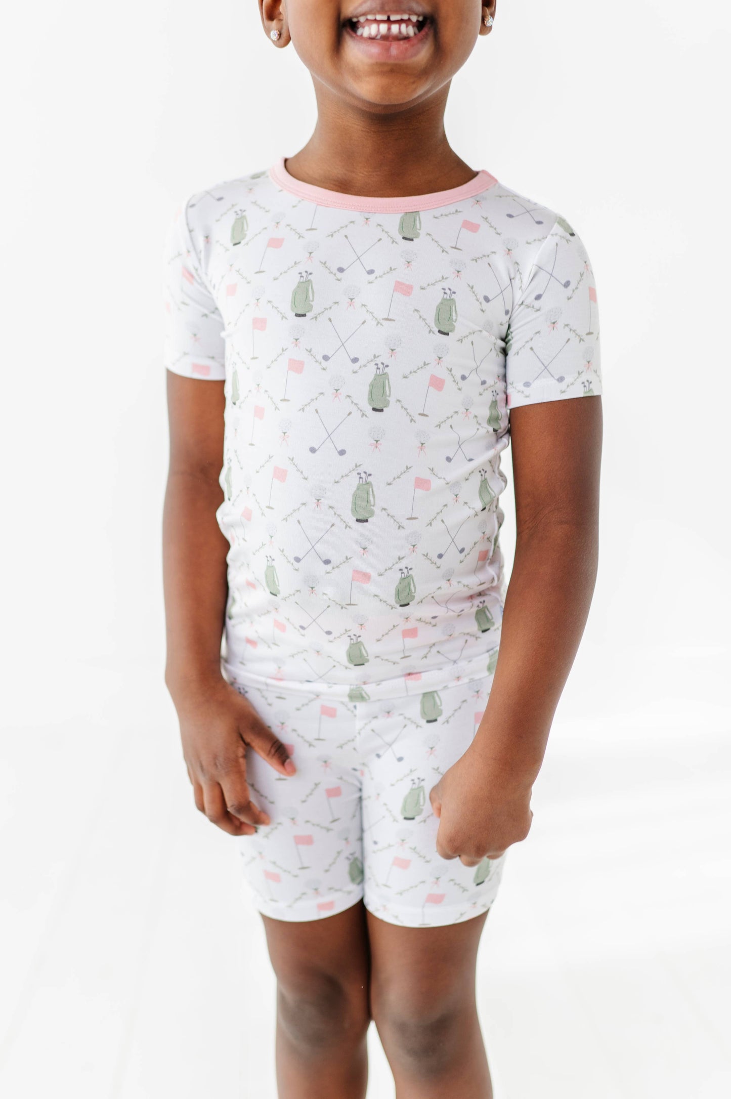Dressed to the Tee Short Sleeve and Shorts- Pink